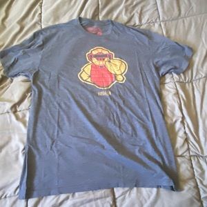 Baseballism Catcher Brick Wall T-shirt, size XL